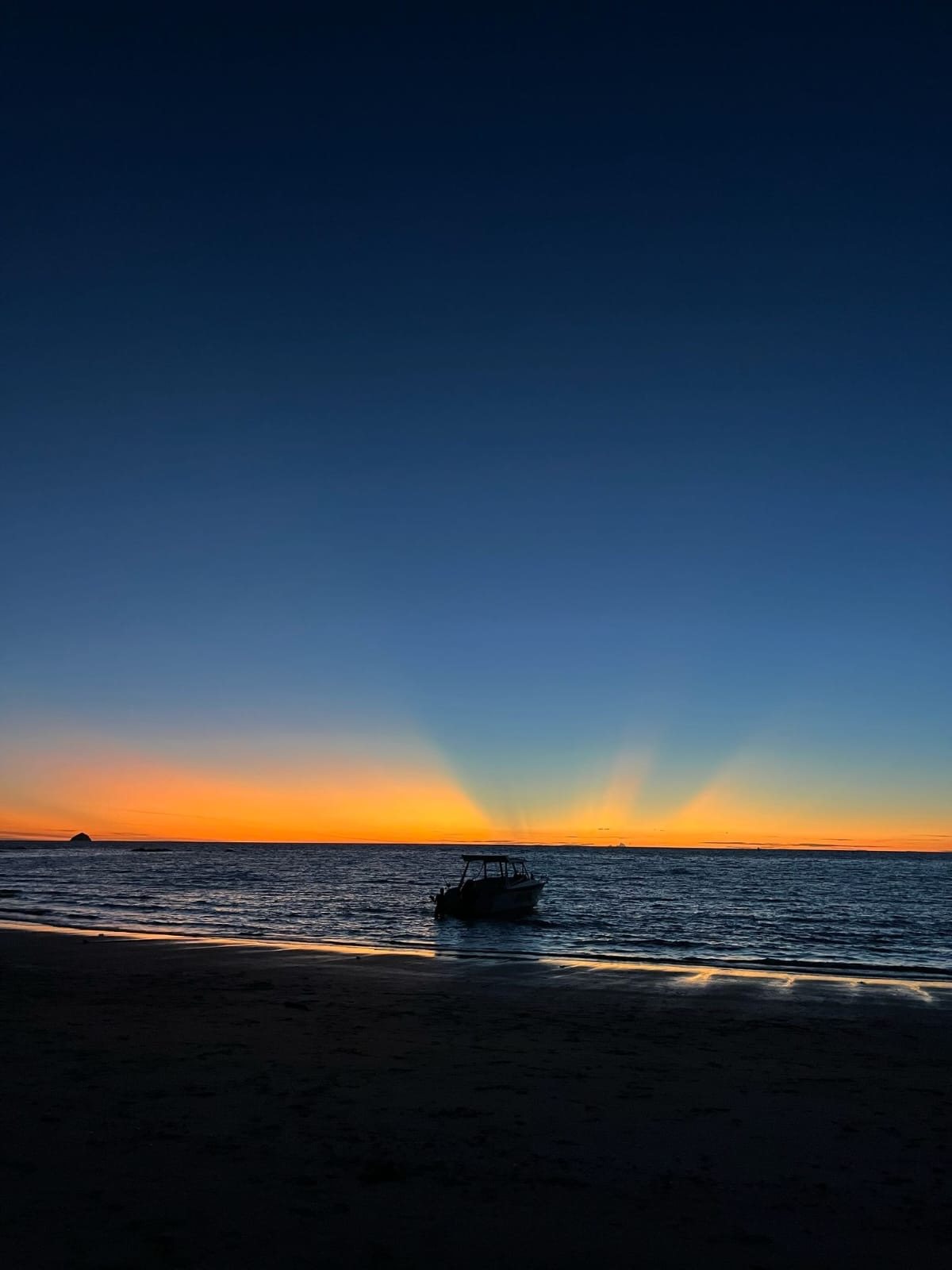 Coucher de soleil en mer